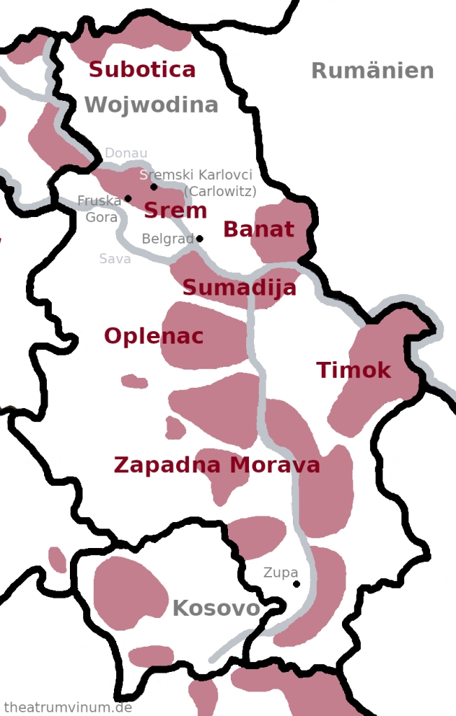 Serbien_Weinanbaugebiete